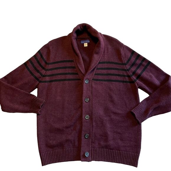 Simply Styled by Sears Men's Button Up Cardigan Sweater Button Up Size Large - Picture 1 of 8